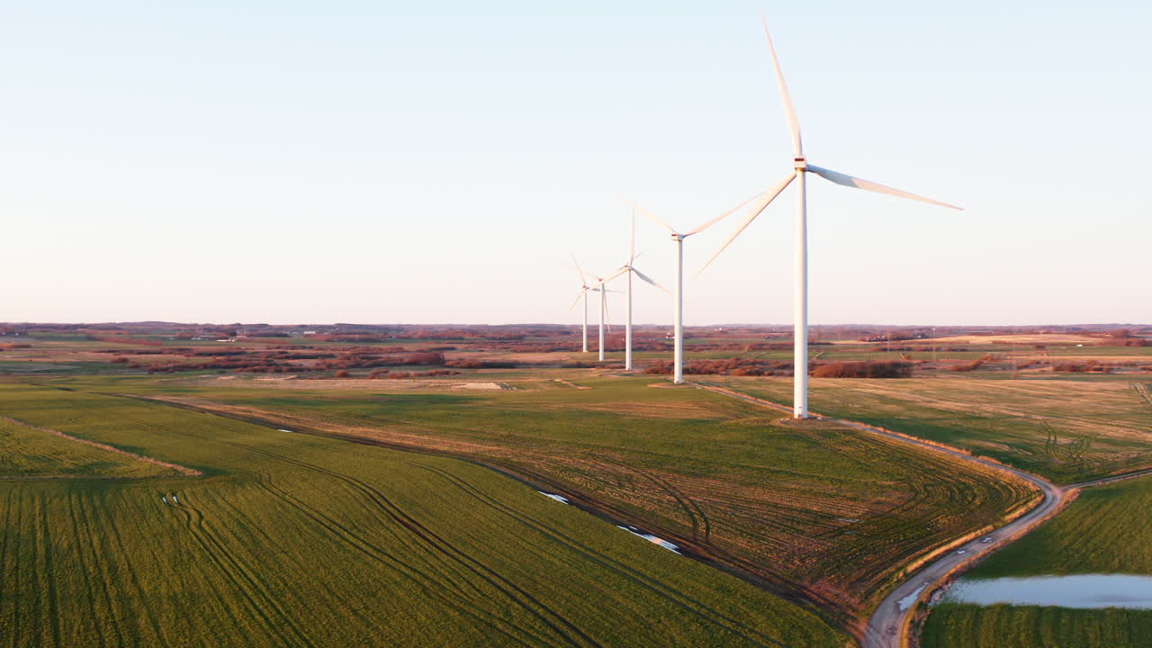 wind turbines in the field