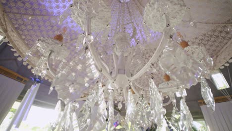 close up of a sparkly and beautiful chandelier