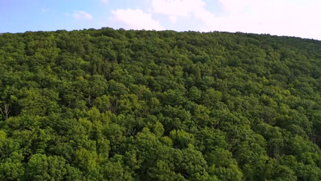 miles of wind turbines in the mountains of pennsylvania