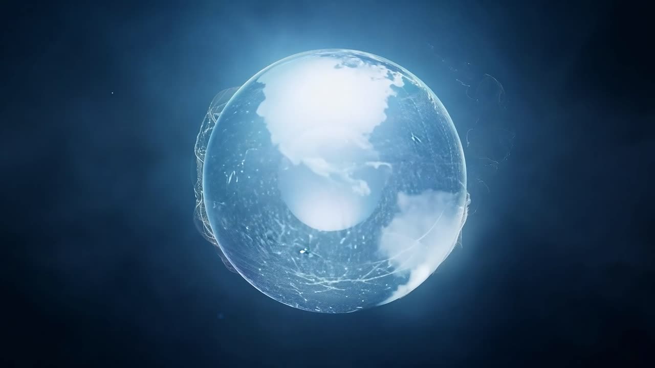 globo terrestre digital abstracto