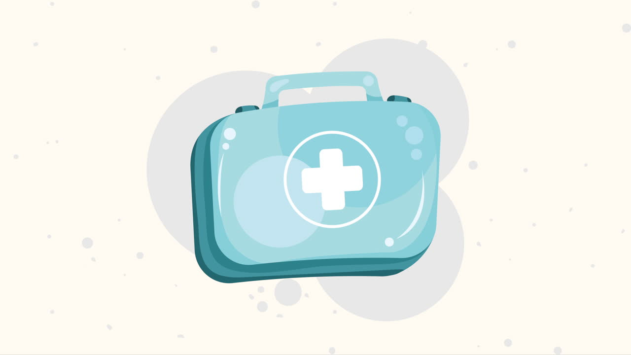 kit médico con animación cruzada