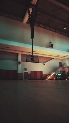 empty basketball court