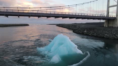 iceland jokulsarlon glacier lagoon aerial drone .mp4