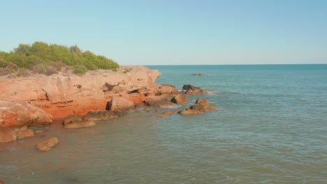 Beautiful-natural-cove-on-a-summer-day,-mediterranean-sea