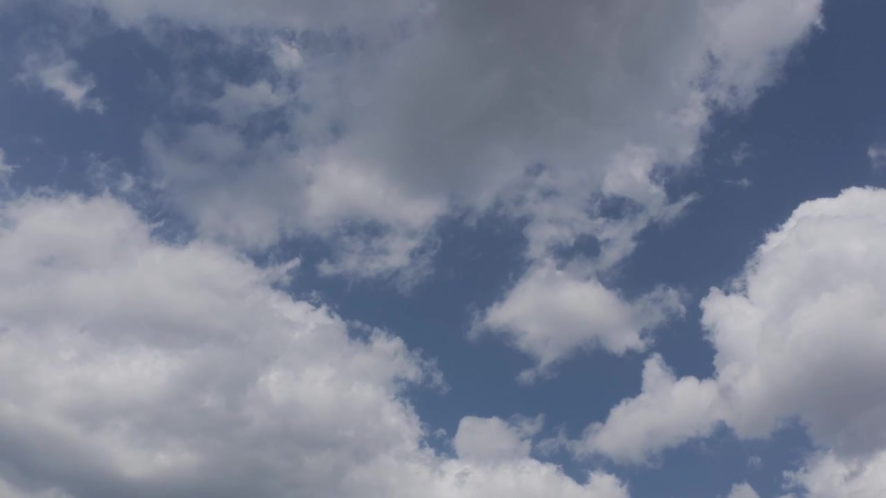 Tilt Up From Empty Road to Blue Sky With Clouds