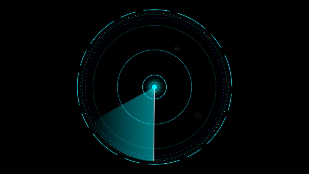 Schermo Radar Digitale in Scansione per Obiettivi