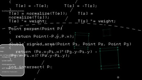 animation of connections and data processing