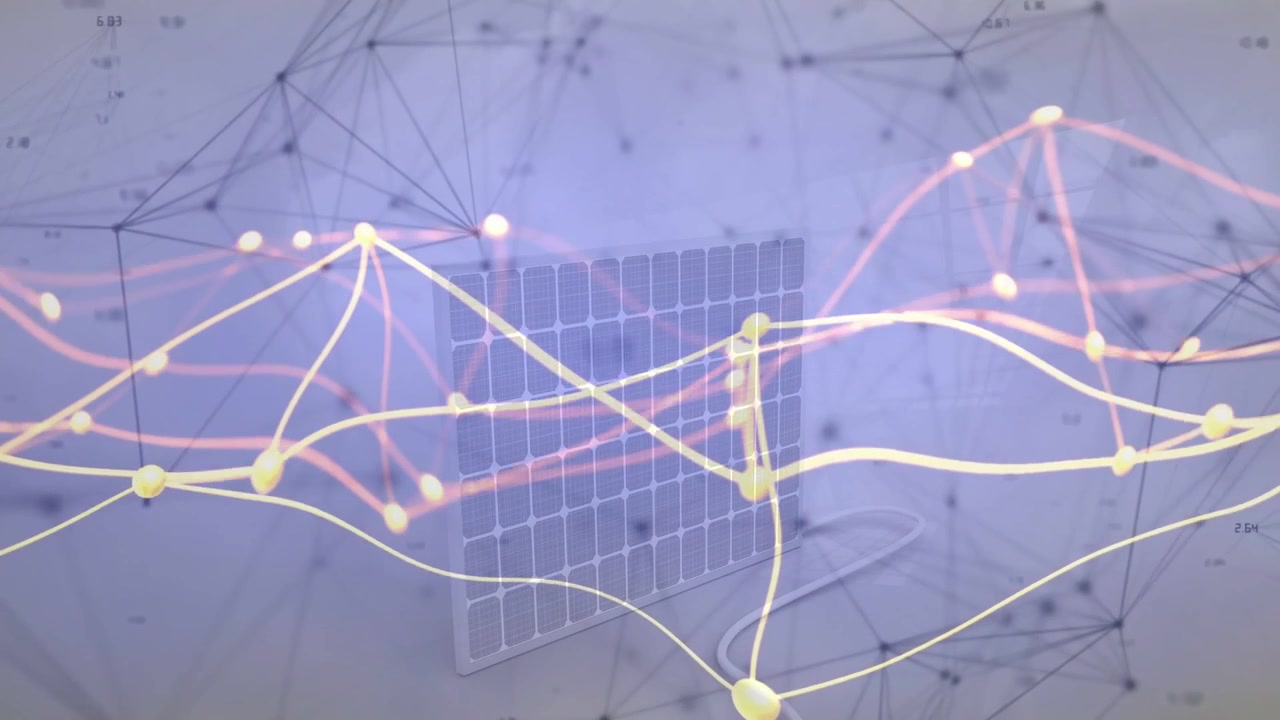 Rejilla y cable respondiendo a señal de entrada para visualizar el flujo de datos en tecnología, trazas formando un pico