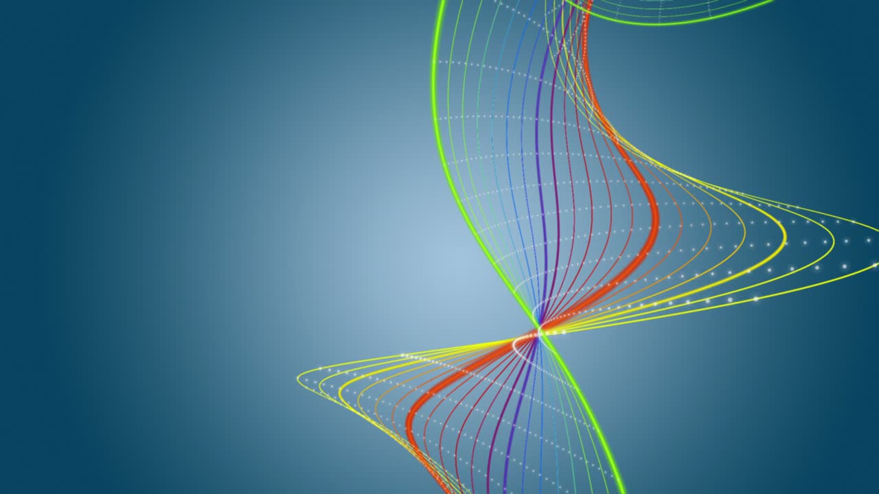 Fantastic animation with stripe wave object in slow motion, 4096x2304 loop 4K