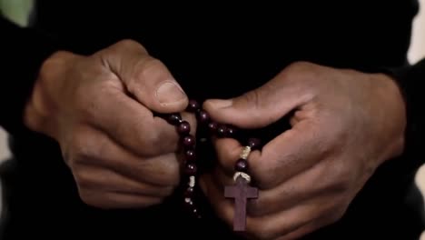 praying-to-god-with-hands-together-on-white-background-with-people-stock-video-stock-footage