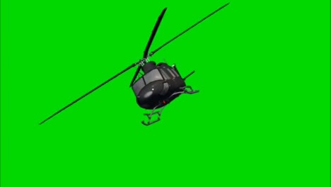 flying helicopter motion graphics with green screen background