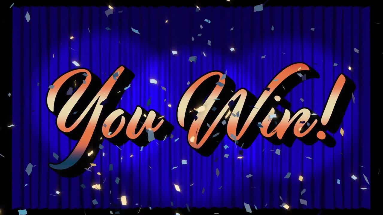 무대 위에서 텍스트를 이기는 애니메이션