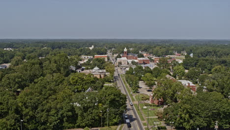 Jackson-Georgia-Aerial-v10-drone-flying-straight-above-third-street-capturing-the-downtown-townscape-toward-butts-county-courthouse---Shot-with-Inspire-2,-X7-camera---September-2020