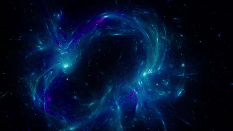 volando a través del espacio, fondo estelar del espacio exterior