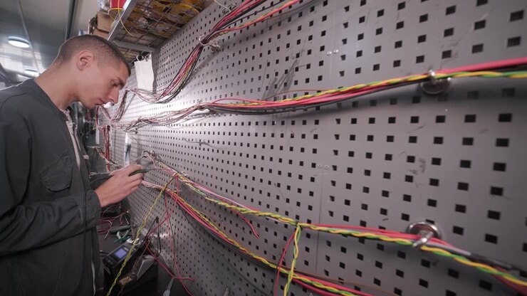 Process of manufacturing the wiring harnesses for vehicles, automobile industry