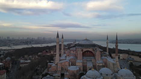 hagia sophia drone video, fatih istanbul turkey