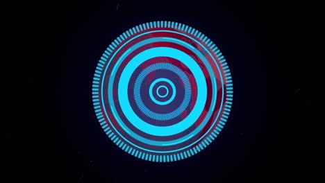 animation of processing circle over globe on black background