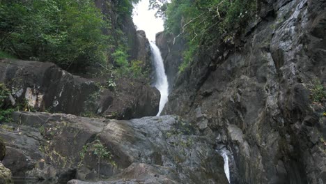 waterfall in a rainforest, thailand. 4k