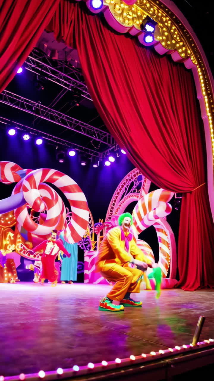 Circus Performance on Stage