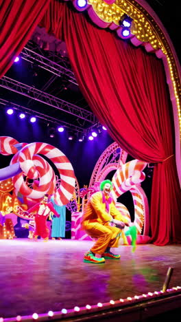 circus performance on stage