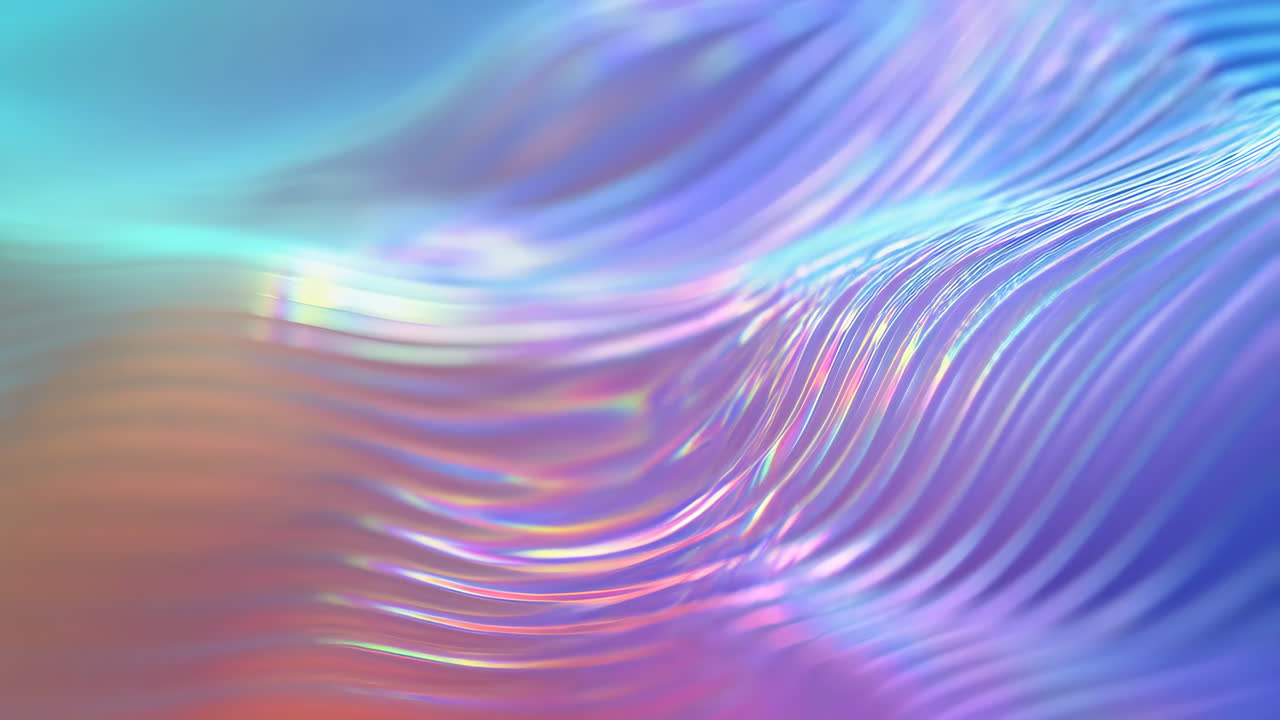 Abstract Iridescent Wavy Background