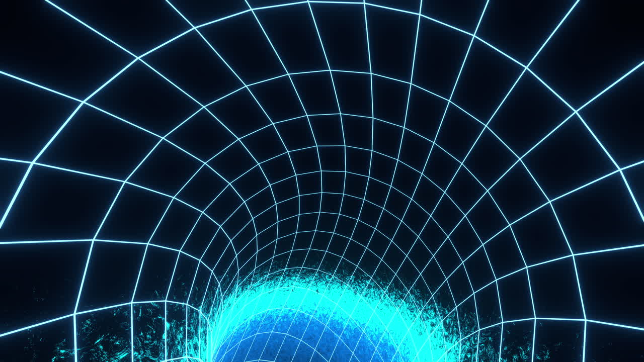 túnel de red de neón