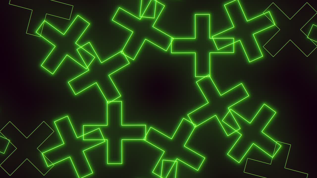 빛나는 초록색 십자가 패턴 웹 사이트 및 그래픽 프로젝트의 활기찬 디자인 요소