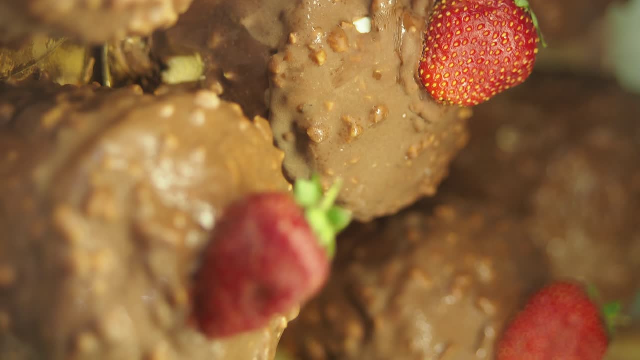 Chocolate Dessert with Strawberries