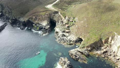 ancient stone watermills by the ocean