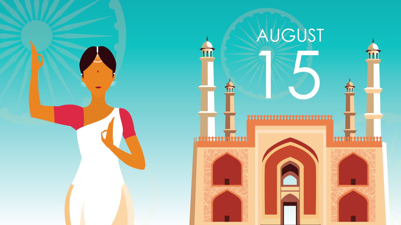 празднование дня независимости индии с женщиной