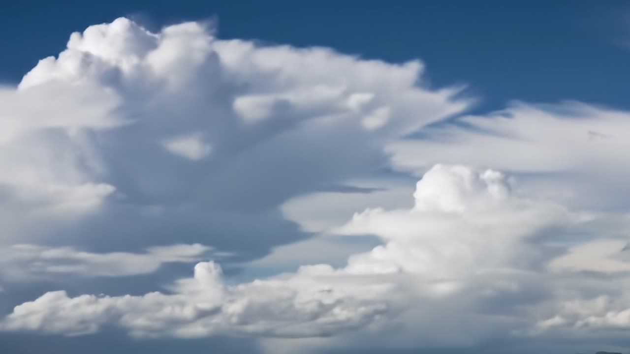 Dynamic Cloud Formation: A Stunning Transition from Bright, Fluffy Clouds to Dark, Dramatic Overcast Skies Captured in Two Frames of Atmospheric Majesty