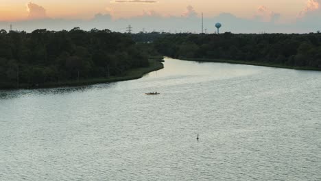 aerial of mud lake in clear lake city, texas-1