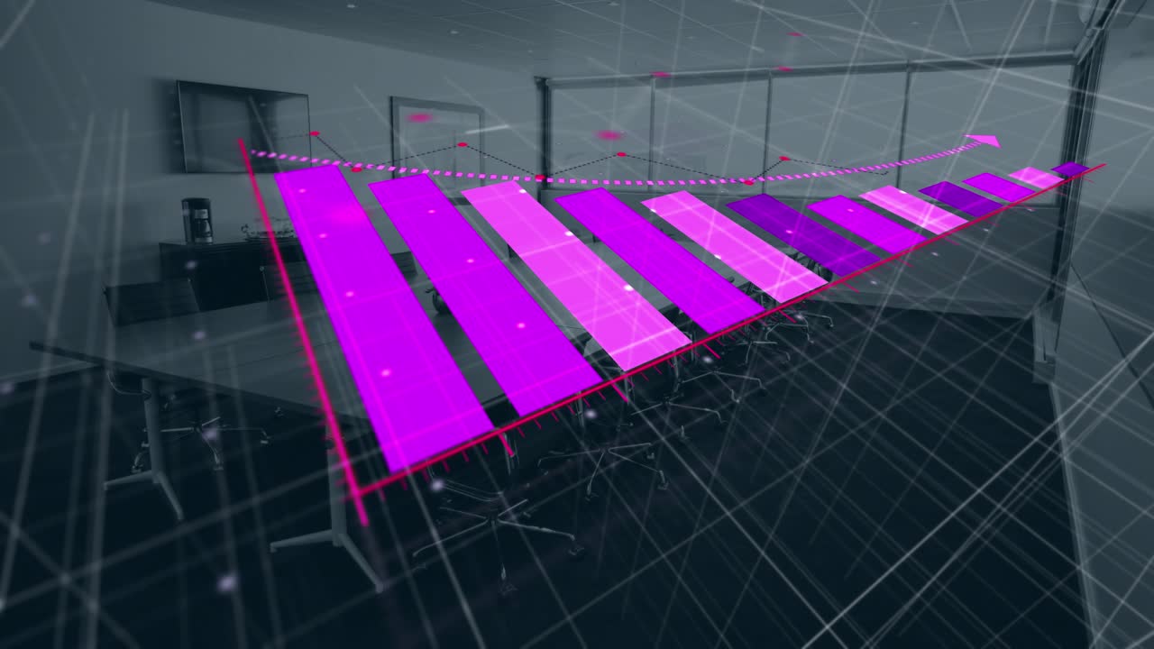 Animation of statistics and data processing over office
