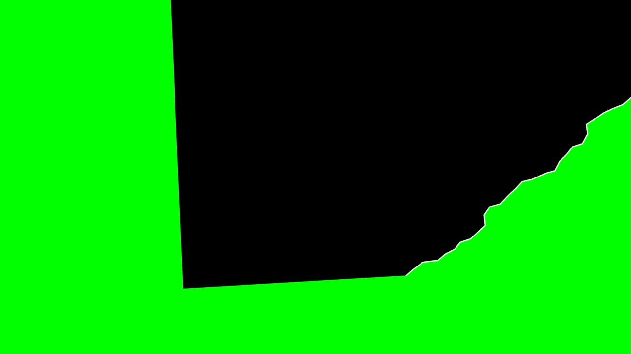Effetto di transizione a scorrimento su schermo verde