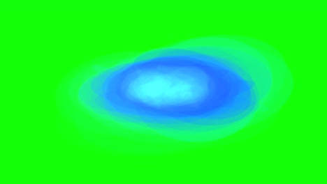 fondo verde con círculos en movimiento