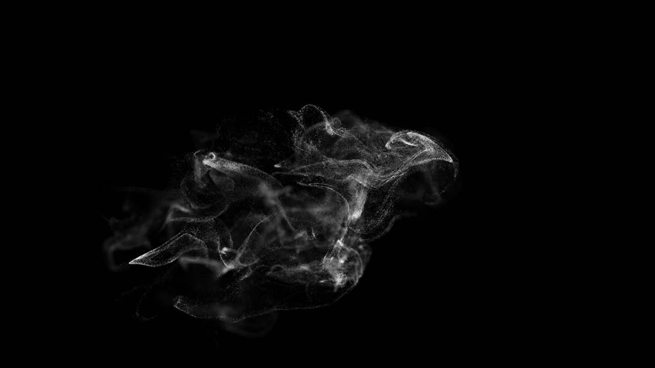 추상적인 연기 입자