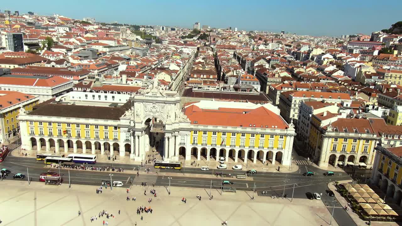 Ripresa aerea con drone di un luogo in Portogallo