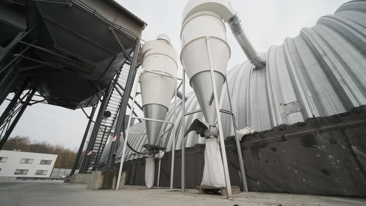 Modern equipment for loading seeds. Ventilation system