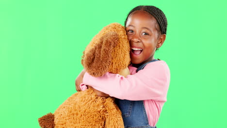 Green-screen,-love-and-a-black-girl-hugging