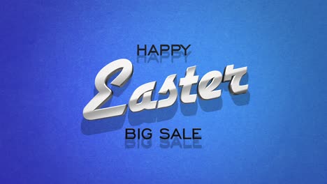 easter sale happy easter big sale banner on blue background