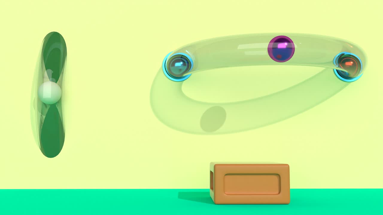 3d simple motion graphic Modern interior intro able to loop seamless 4k