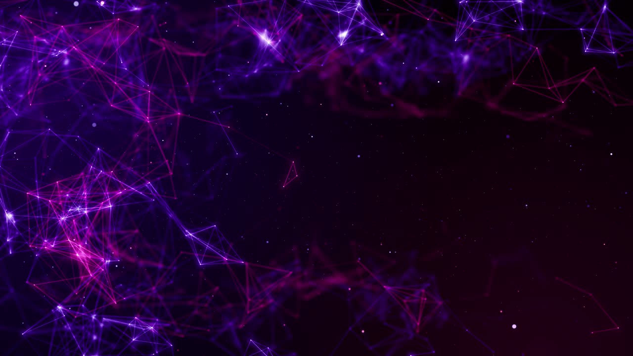 plexus abstracto de red títulos de tecnología ciencia de fondo bucle