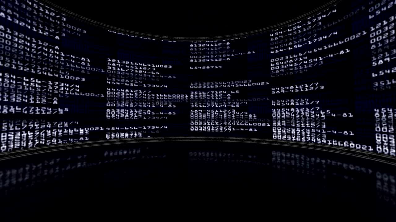 Random Numbers Technology Code Animation, Rendering, Background, Loop
