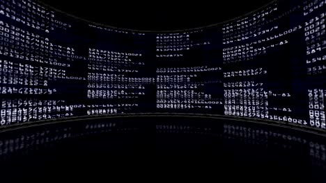 random numbers technology code animation, rendering, background, loop