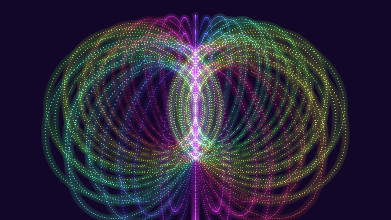 líneas enérgicas en espiral vibrantes irradian en movimiento cautivador