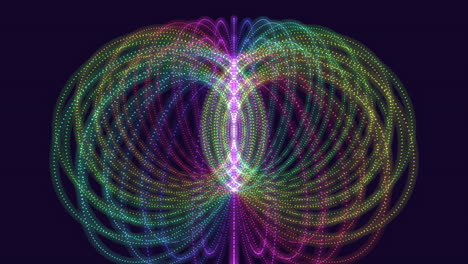 líneas enérgicas en espiral vibrantes irradian en movimiento cautivador
