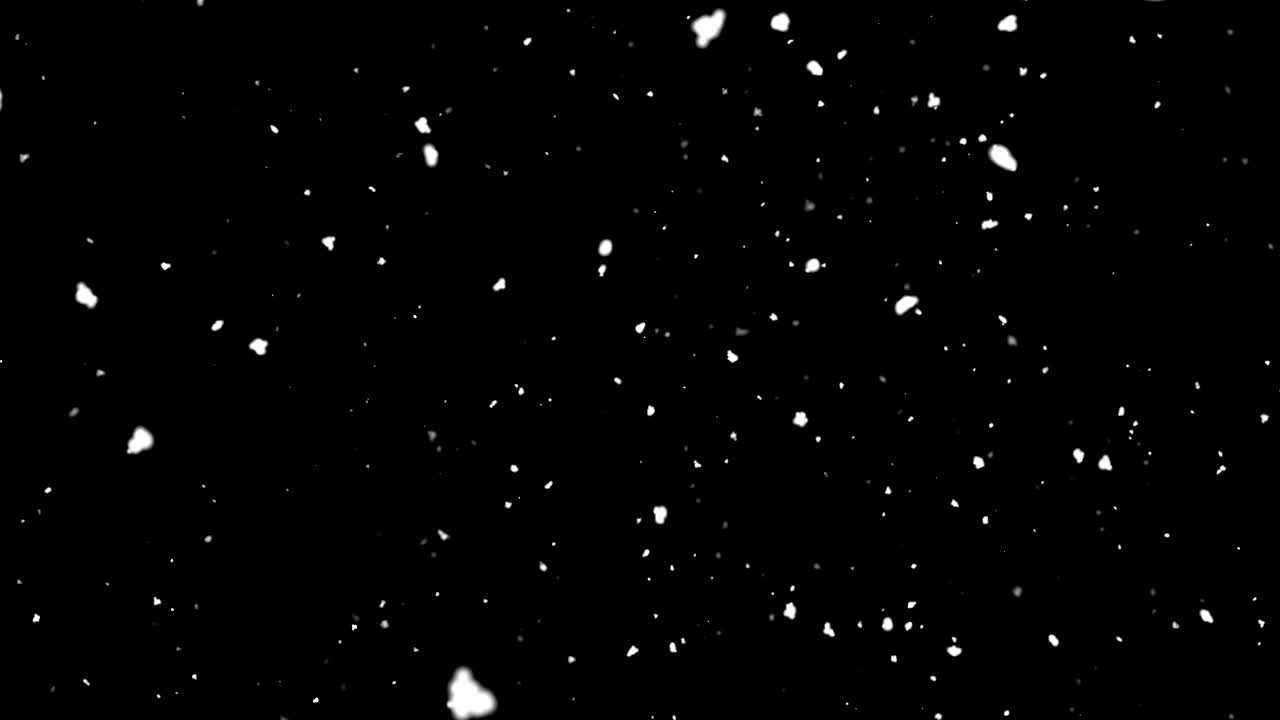 Abstrakt faldende vintersne sømløs loop-animation Green Screen Alpha