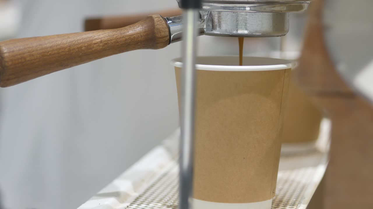 Espresso Extraction in a Disposable Cup