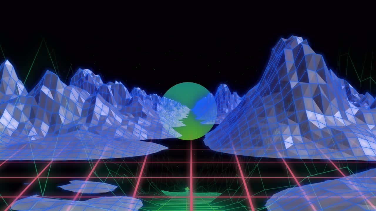 비디오의 반이는 패턴과 메타버스 위에 동전 텍스트를 입하십시오.