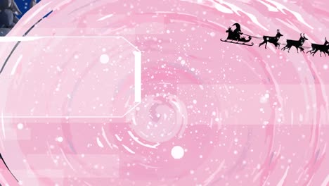 Animación-De-Papá-Noel-Leve-Sobre-Fondo-Rosa.